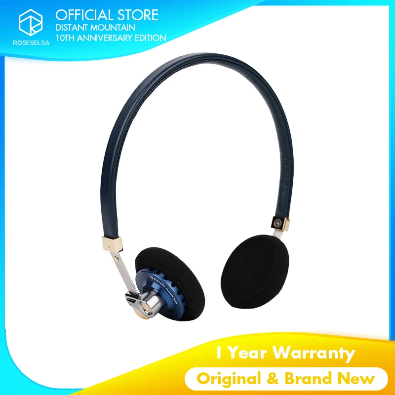

ROSESELSA Distant Mountain 10th Anniversary Edition Retro On-Ear Headphones Wired Fashionable HiFi Earphones
