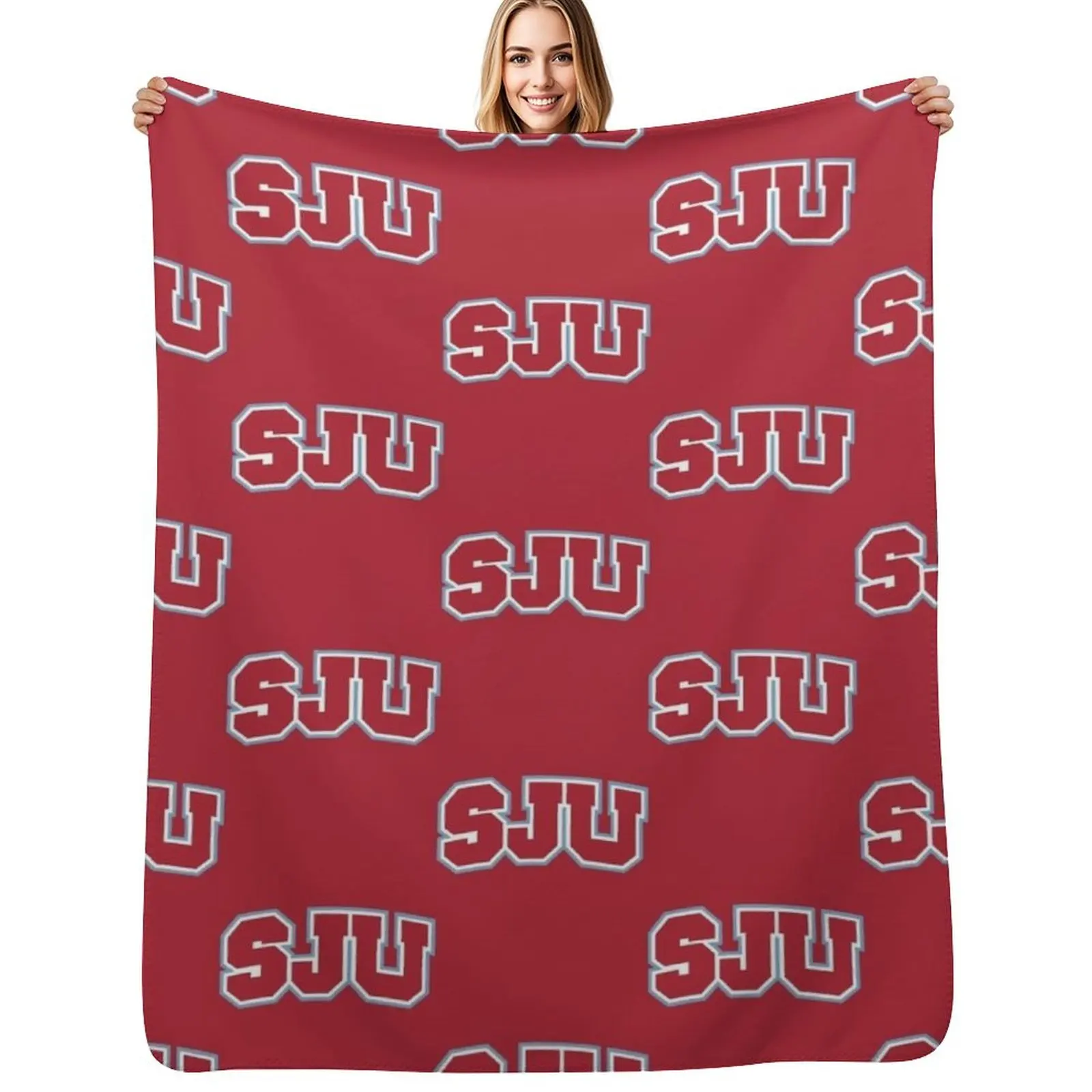 SJU Throw Blanket Cozy Sofa Blanket for TV Watching Napping