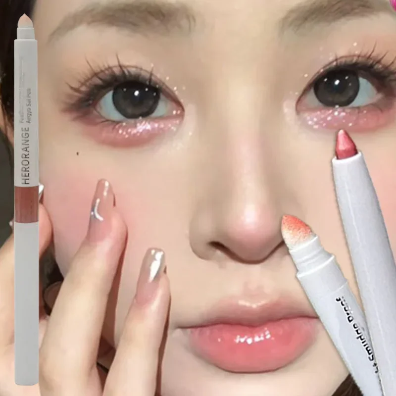 بريق الماس الكذب دودة القز قلم رصاص الخوخ لامع تمييز Aegyo Sal Stick سطع ظلال العيون القلم ماكياج مستحضرات التجميل الكورية #2