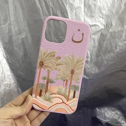 Personalized Customized Name Letter Leather Case For Iphone 16pro max 15 14 13 Pro Max 12 Mini 11 kafr letters Luxury Covers