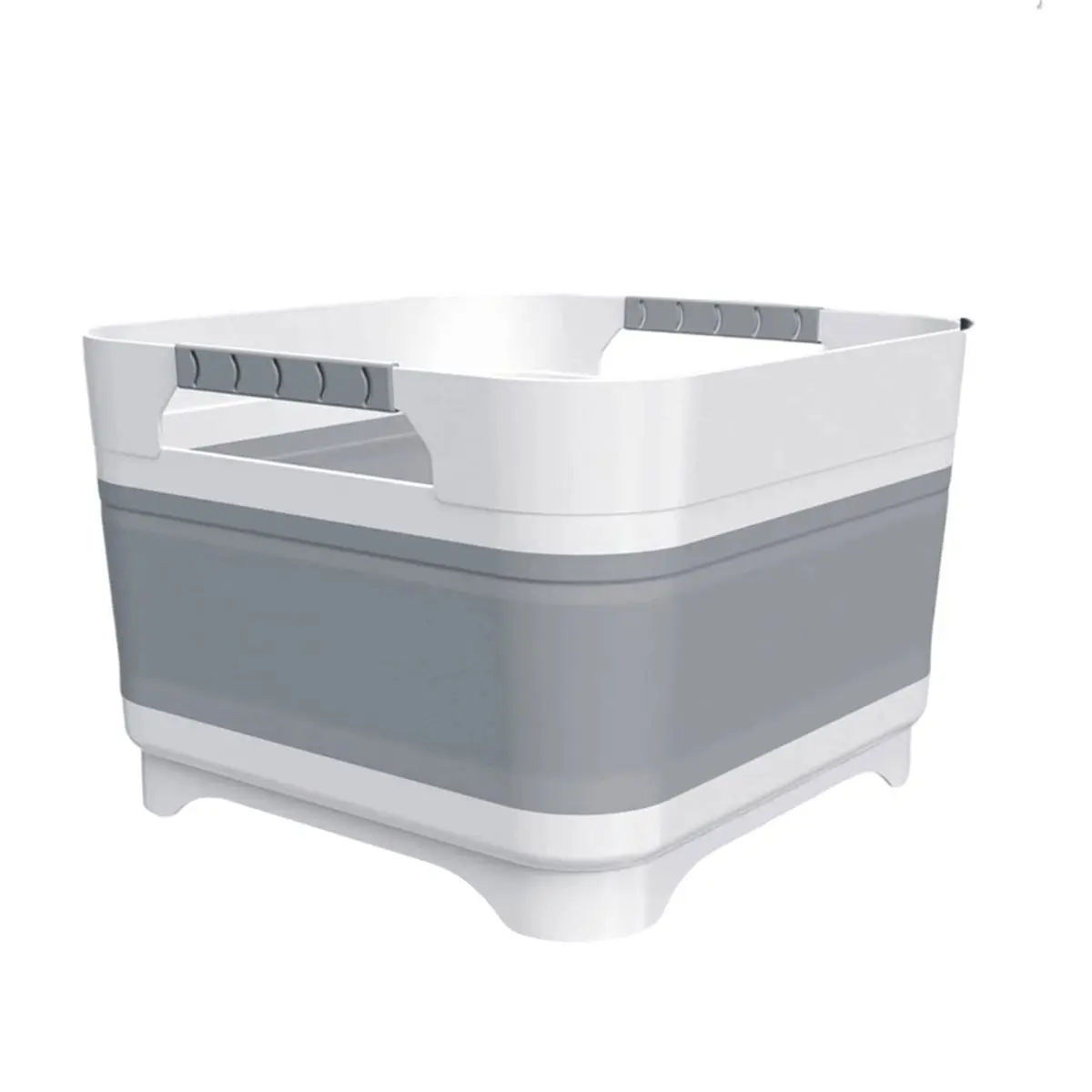 Portable Camping Sink, Dish Tub for Outdoor Camp Sink Washing Bottles,Hands and Fruit,Foldable Wash Basin Gray