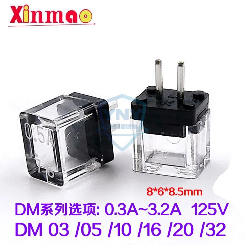 Dadong fuse transparent color dm03 / dm05 / 10 / DM16 / DM20 / DM32 3.2a 125V DM series