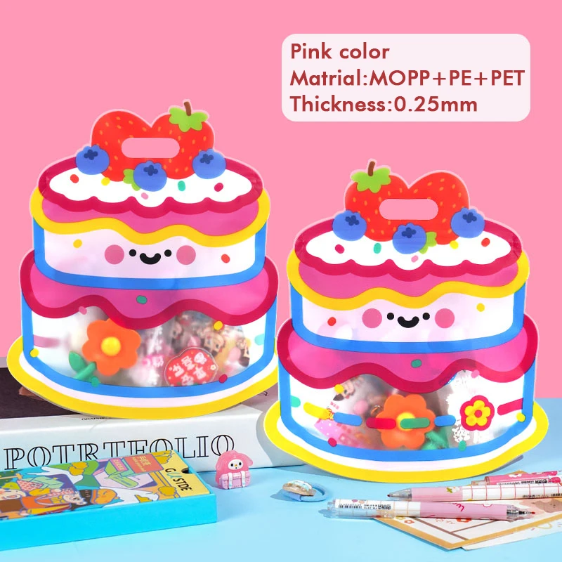 20/50 Stück tragbare Druckverschlussbeutel mit Kuchenmuster für Snacks und Süßigkeiten, Kindergeburtstag, Party-Geschenk, versiegelte Tasche für Kinder – Detail 8