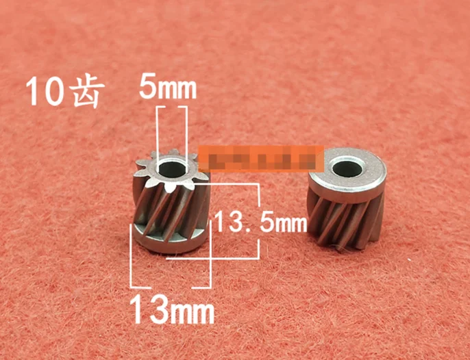 10-Tooth Gear for Lithium Battery Lawn Mower and Hedge Trimmer - Durable Replacement Gear for Grass Cutting Efficiency 1pc