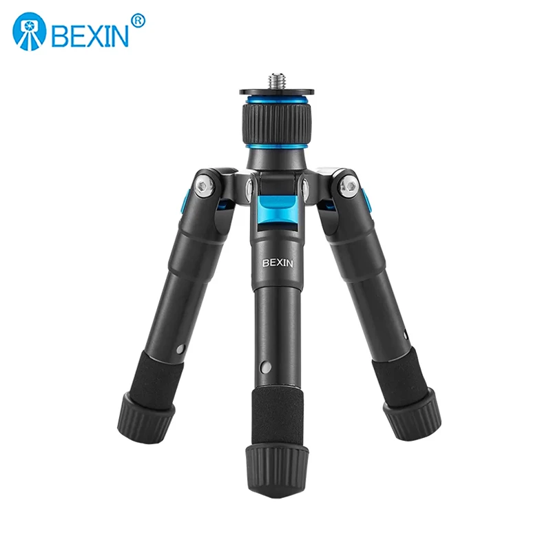 BEXIN MS08 Camera Tabletop Tripod Portable Travel Video Tripod Photography Monopod Stand Base for SLR Camera Head Extension Pole