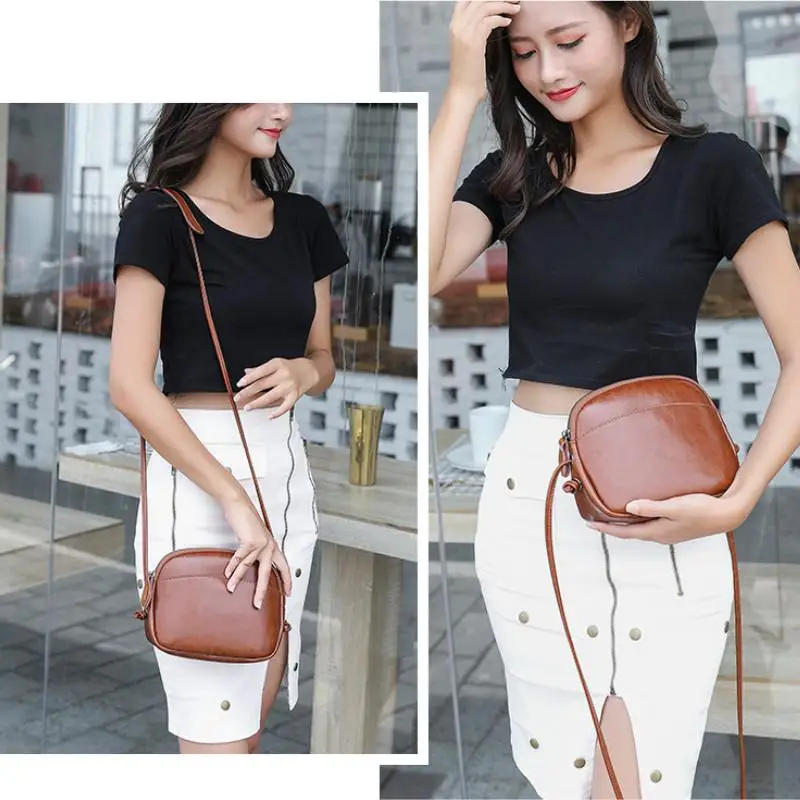 

PU Leather Shell Crossbody Bag Female Shoulder Messenger Bags Small Clutch Purse Bag