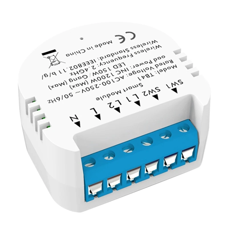 2CH Wifi/Tuya Smart Life Control Switch Breaker Smart Home Appliance Switch Traditional Switch Turn Into A Smart Module