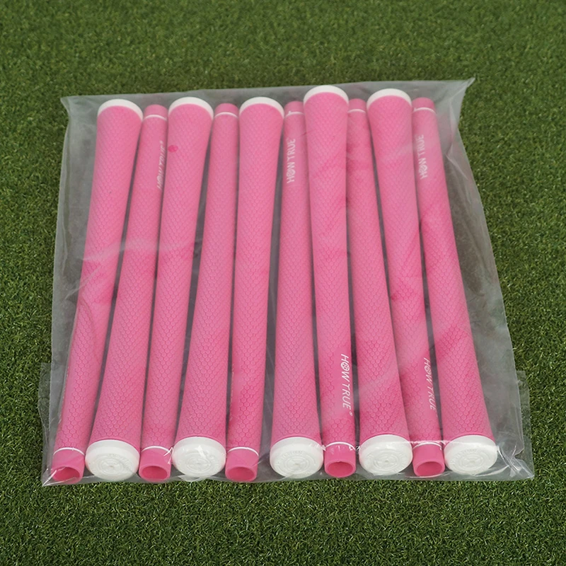 1 قطعة لينة المضادة للانزلاق نادي الغولف القبضات القياسية الرجال المطاط الطبيعي عالية الجودة مكاوي الغولف/الغابات العالمي القبضات 6 ألوان