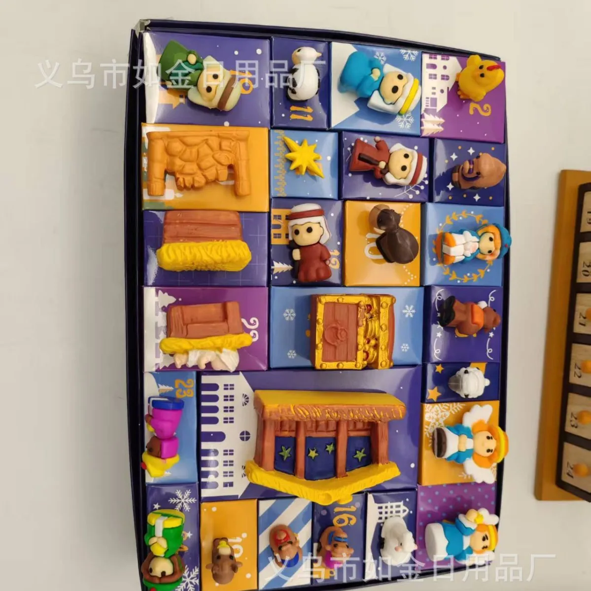 Figurines de jésus, Mini figurines de jésus, boîte aveugle, sac aveugle, cadeaux de fête, école du dimanche, œuf de pâques, compte à rebours, 24 pièces