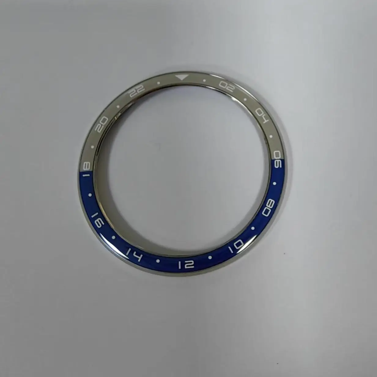 قرص تفعيل تلقائي جديد إطار معدني أزرق رمادي مزدوج لمنطقة زمنية لساعات Xiaomi s4 s3 (غير أصلية) غير متضمنة