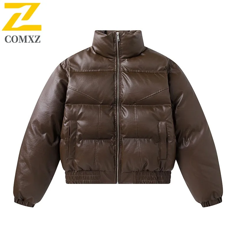 

COMXZ Men's Winter Jacket Classic Retro American Warm Snow Trip Cotton Padded Jacket Travel Lightweight Design Winter Padding