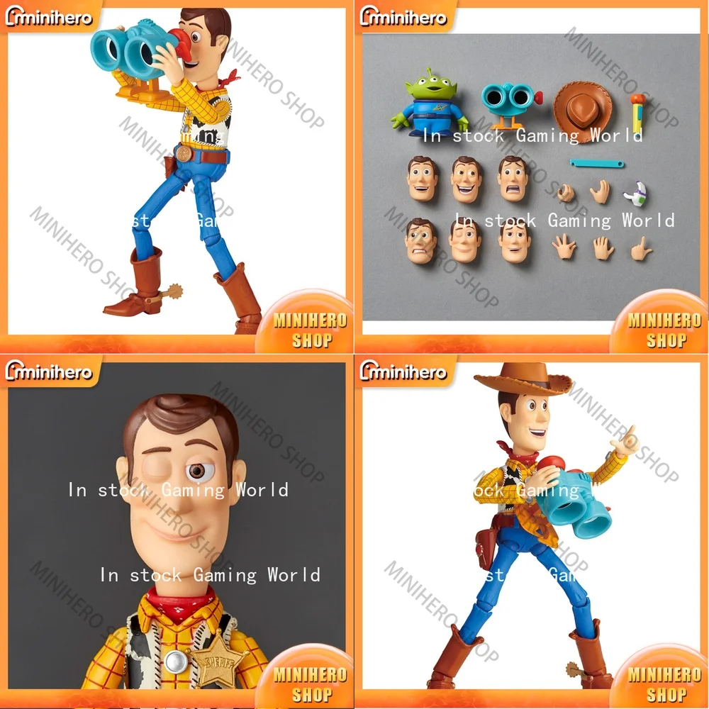 Em Estoque: Boneco de Ação Colecionável Original Kaiyodo Revoltech Toy Story Woody Ver 2.0 para Adultos e Crianças – Ideal para Exibição