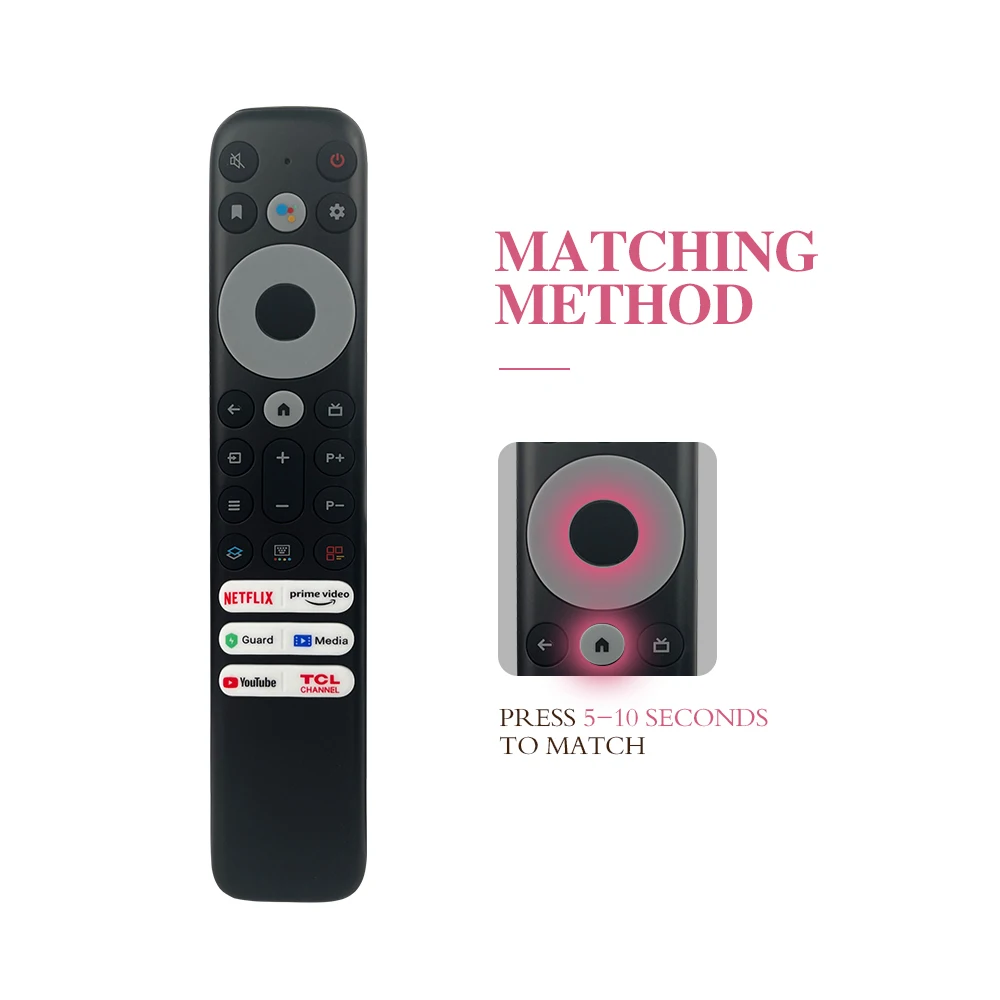 RC902V RMR1 Voice Remote Control for TCL Smart LED LCD TV, Netflix YouTube Prime Video, Long Range Replacement Controller