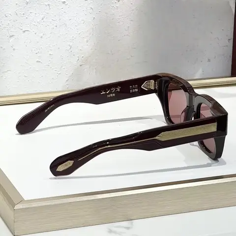 JMM ENZO EPOXY Edición del 10 aniversario Marco grande de 51 tamaños Concha de tortuga roja Gafas de sol japonesas hechas a mano en verde