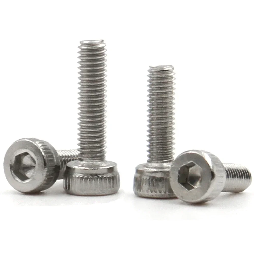 5-50PCS 304 A2-70 Stainless Steel DIN912 Hex Socket Cap Screws M1.4-M8 length 2-80mm