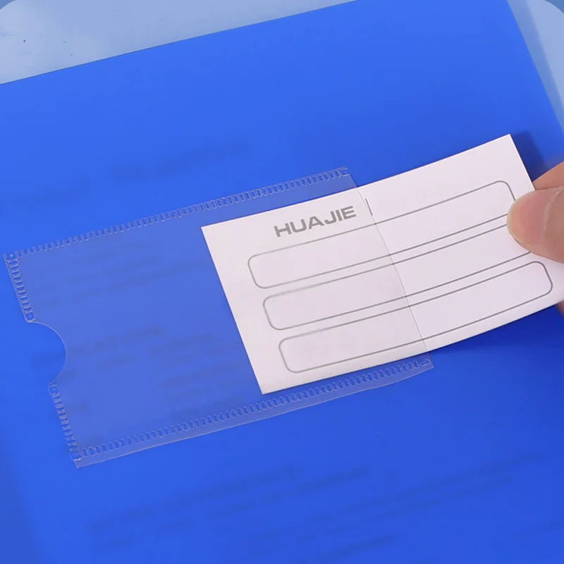 Huajie 10 عبوات من غطاء حماية سميك على شكل حرف L مكون من صفحتين من مادة Pp مقاومة للاهتراء ومتينة من ملف تقرير A4 مناسبة لاجتماعات المكتب والكلام وعقد المشروع التجاري