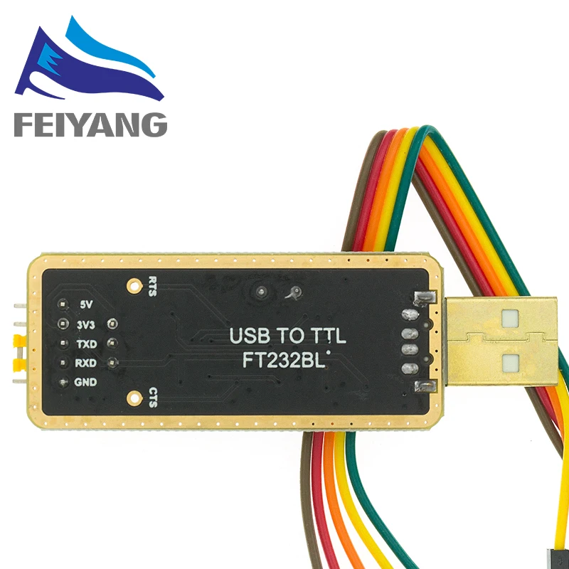 FT232 FT232BL FT232RL USB 2.0 to TTL Level Download Cable to Serial Board Adapter Module 5V 3.3V Debugger TO 232 support win10