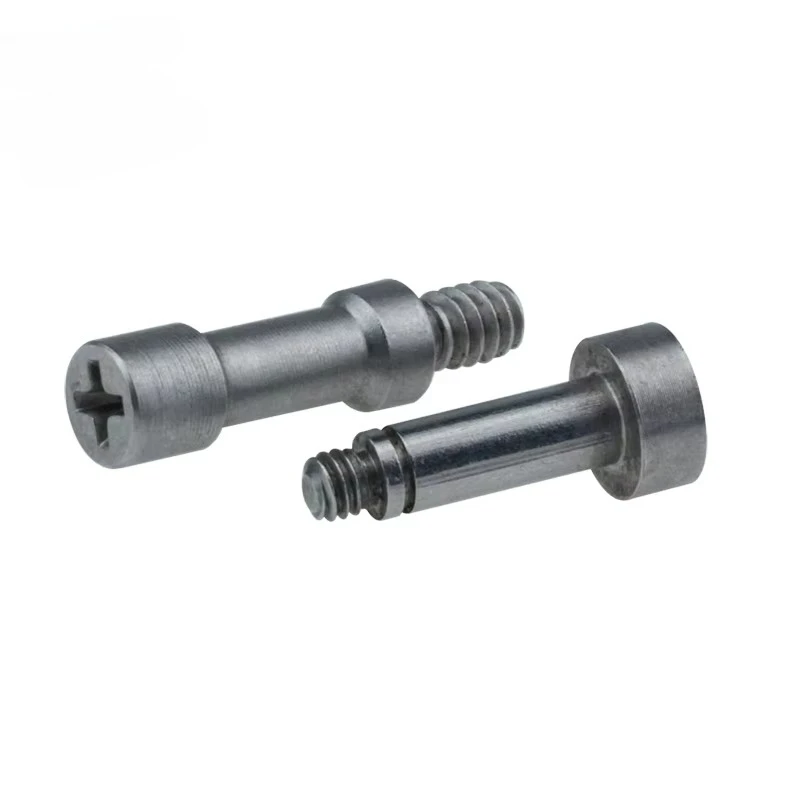 100 pieces China China Custom Cap Aluminum Micro Cross Thumb Steel Large Flat Head Flange Shoulder Knurled Step Screw Wholesaler
