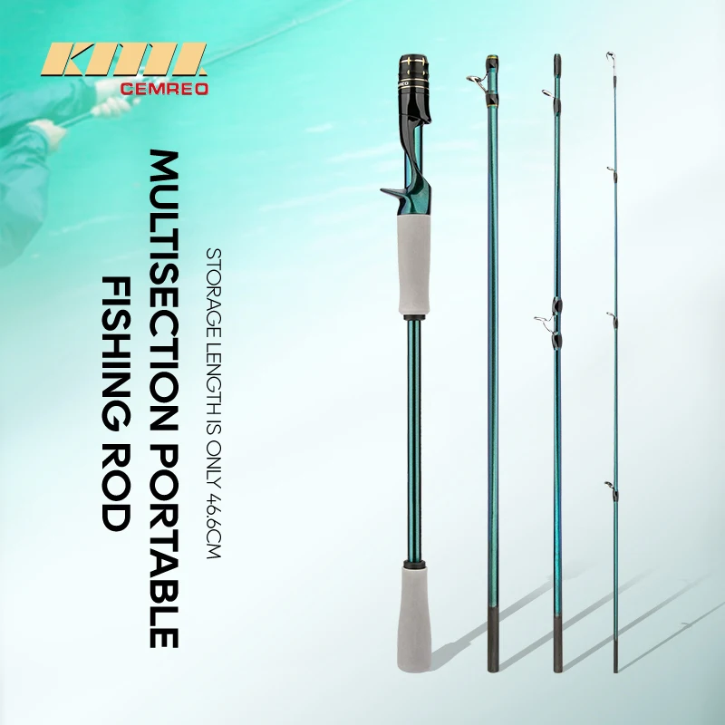 

CEMREO Travel Rod Spinning Casting Carbon Fishing Rod Multisection Fishing Rod Good Quality Fishing Tackle Model:RS