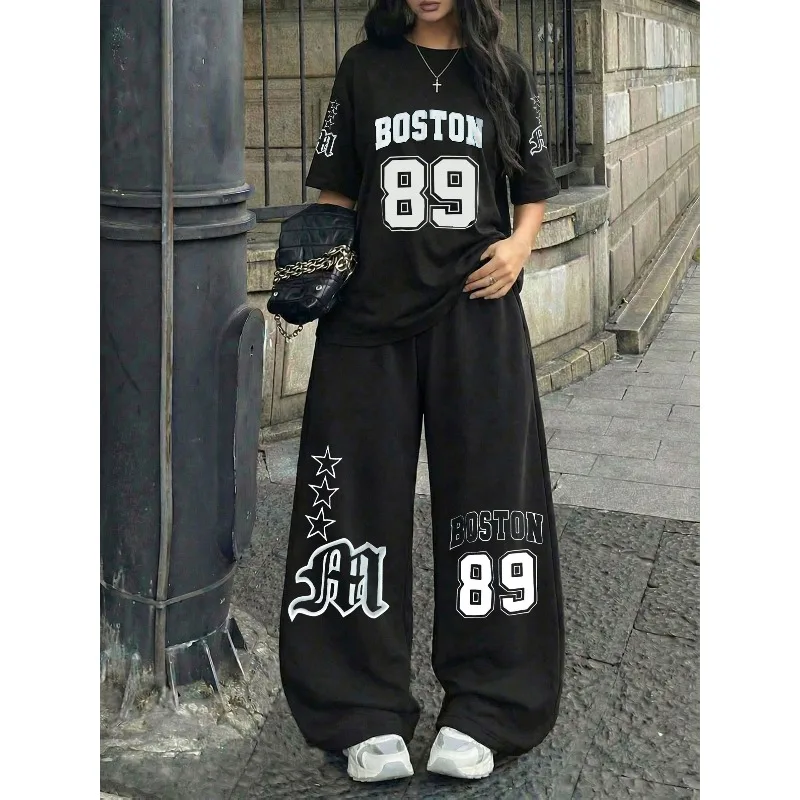 3D new personalized printed quick drying breathable adult children's short sleeved pants casual sports suit