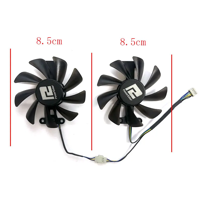 2 fans 85MM brand new for DATALAND Radeon RX580 X-Serial War graphics card replacement fan PLA09215B12H