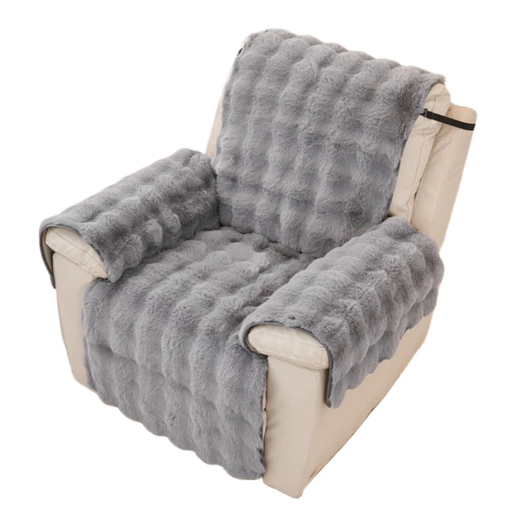 

Мягкий плюшевый чехол для кресла, моющийся плюшевый чехол для реклайнера, удобный чехол для одноместного дивана, теплая подушка, утолщенная плюшевая подушка для дивана