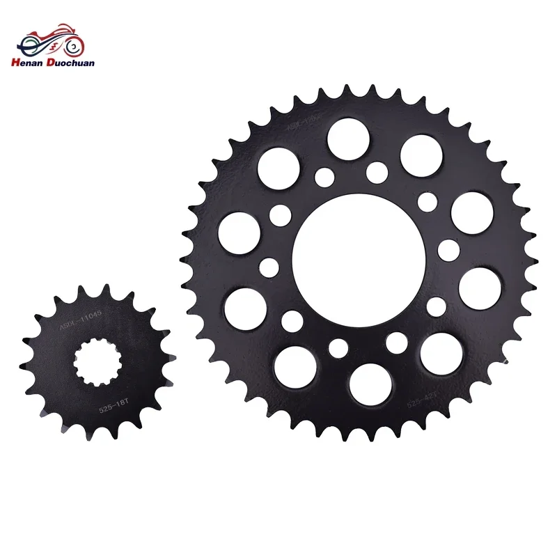 

525 18T 42T Motorcycle Part Front Rear Sprocket Chain for Triumph 800 865 America Speedmaster Drivetrain & Transmission