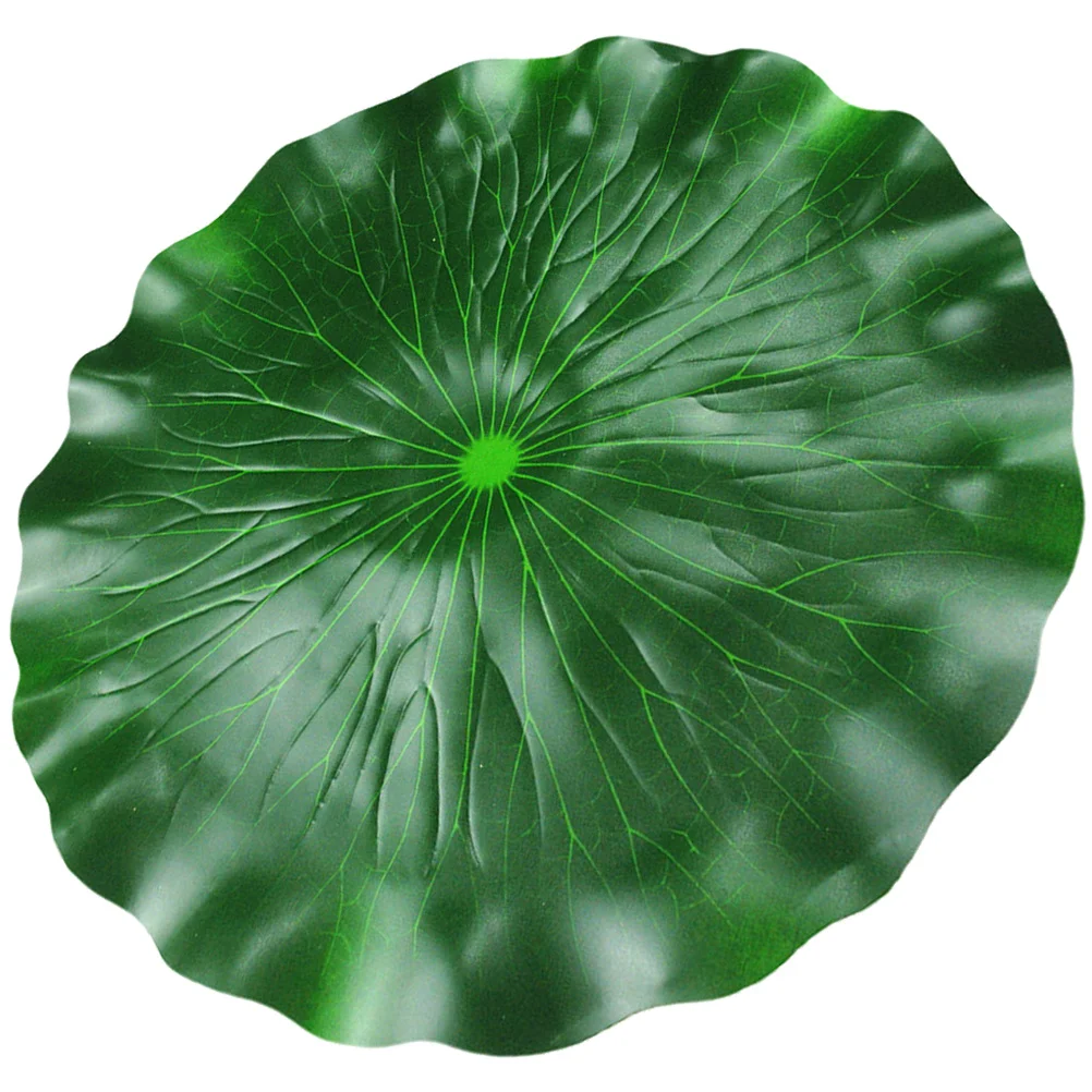 

Simulation Lotus Leaves Vivid Fake Plant Decor for Aquarium Pool Water Feature Floating Pond Decor Photography Props