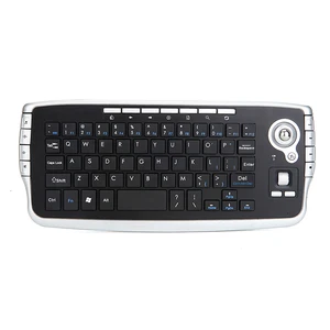 Jomaa Portable USB Wireless Trackball Keyboard con bola de seguimiento y teclado USB Mini de la rueda de desplazamiento para caja de TV portátiles 8 mejores teclados de ventas con bola de seguimiento - №5