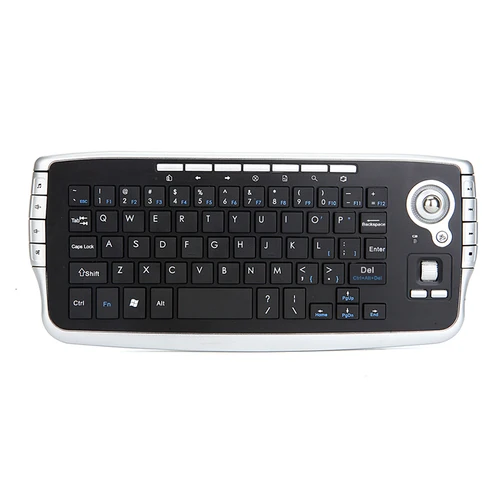 Imagen 1 del producto Jomaa Teclado Trackball inalámbrico USB portátil con Trackball y rueda de desplazamiento Mini teclado USB para ordenador portátil TV Box