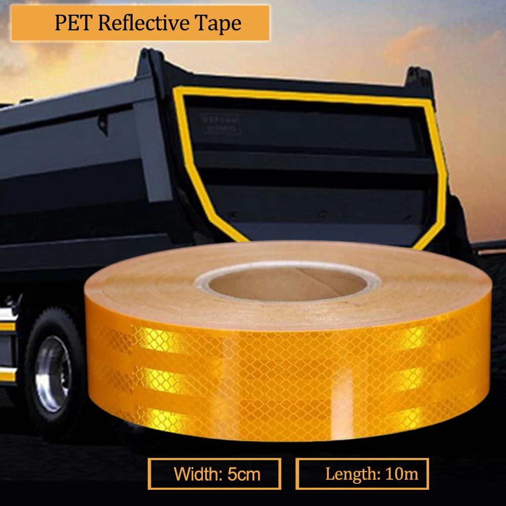 Waterproof Conspicuity Strong Adhesive Reflector Tape Warning Safety Tape For Vehicles Trailers Boats Signs