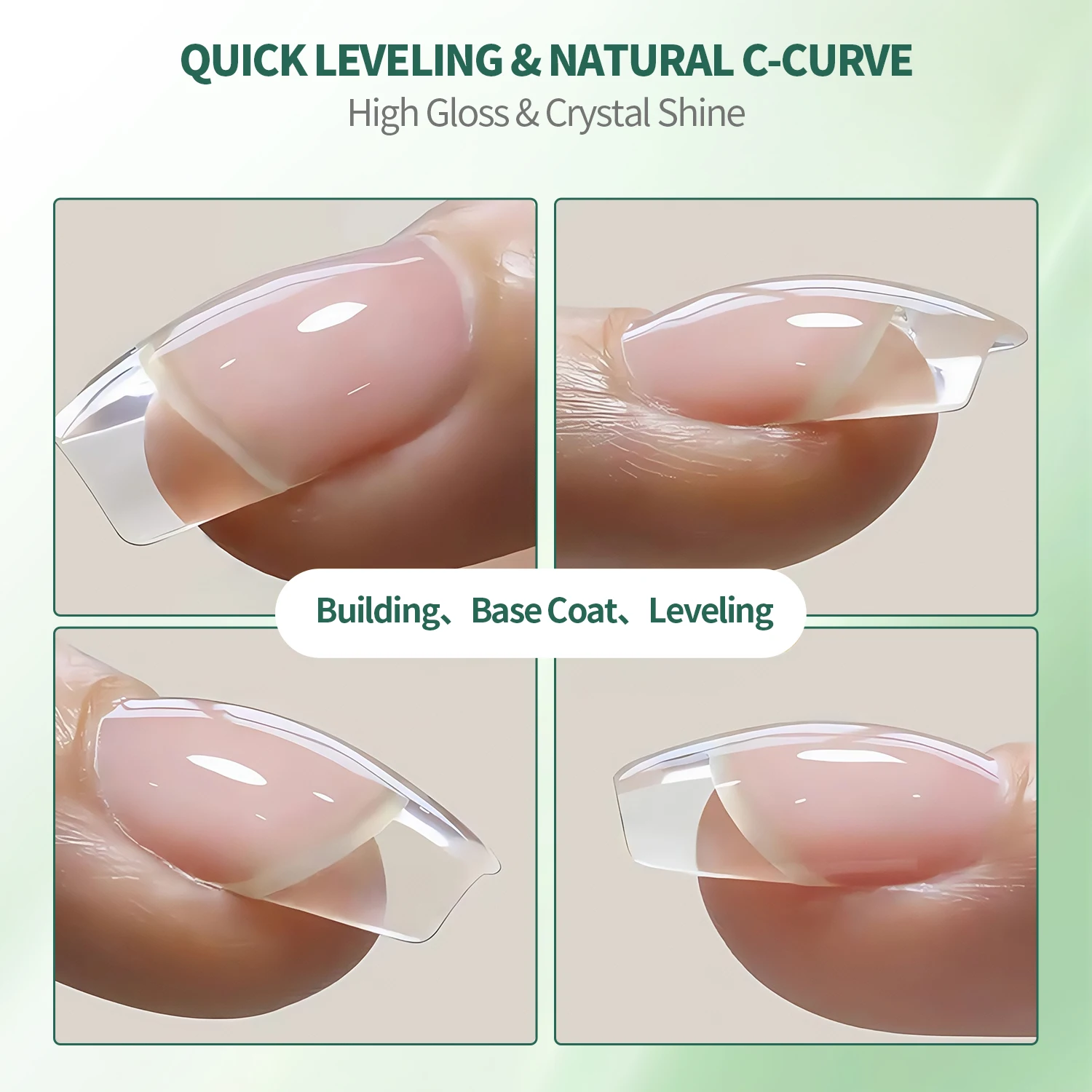 Nailpop 7-in-1-Builder-Gel, mehrfarbig, klar, weiß, rosa, nackt, 15 ml, Nagel-Apex und Verlängerungsstärkungs-UV-Gel für den Heimsalon