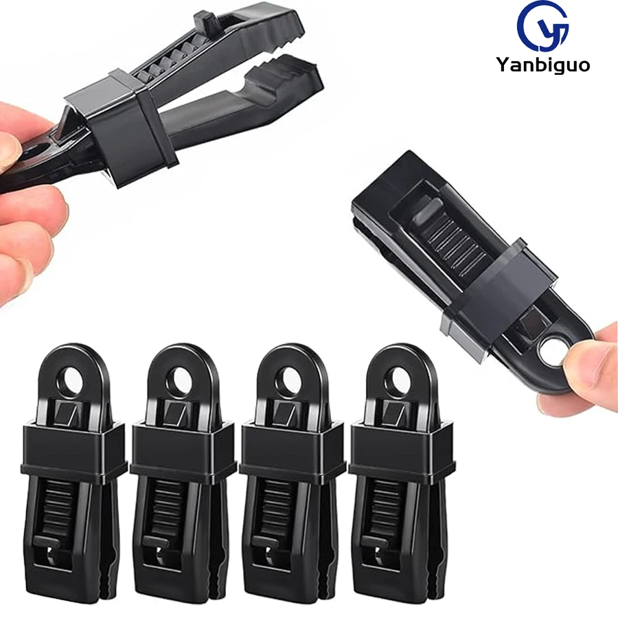 Tarp Clips Heavy Duty Lock Grip，Tarp Clamps for Cover Awnings, Outdoor Camping, Caravan Canopies, Car Tarp Clip Crocodile Mouth