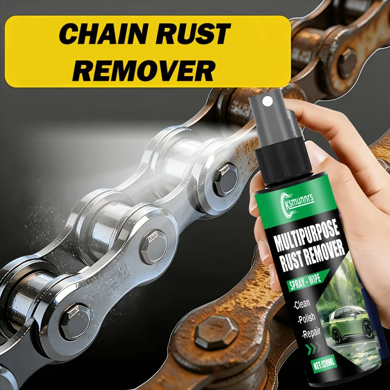 Chain Rust Remover and Polisher - Fast-acting Formula Removes Rust and Restores Metal Shine; Bicycle Care Product; Chain Mainten