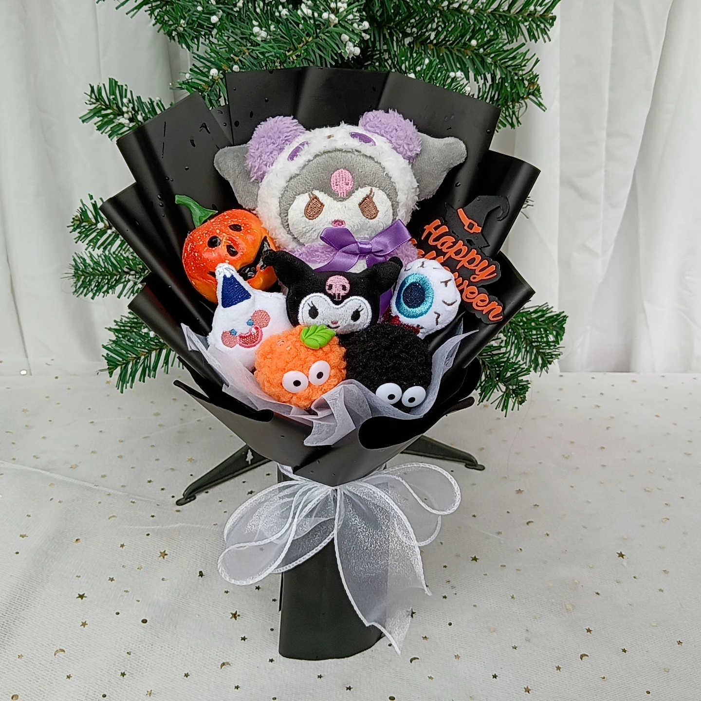HallowmasHello Bouquet Kitty Peluche Bambola Natale Kuromi Cinnamoroll Peluche ripiene San Valentino Regali di compleanno di Natale