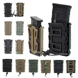 Magazine Pouch Carrier Tactical Fast Mag Flexible Molle for AK 74/47 AR M4 5.56/7.62/9MM  Mag Pouch Rifle Pistol Magazine Holder