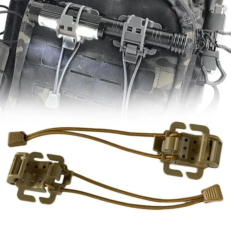 MOLLE Fastener Flashlight Water Bottle Fixed Multifunction Hanging Buckle Outdoor Backpack Vest Accessories