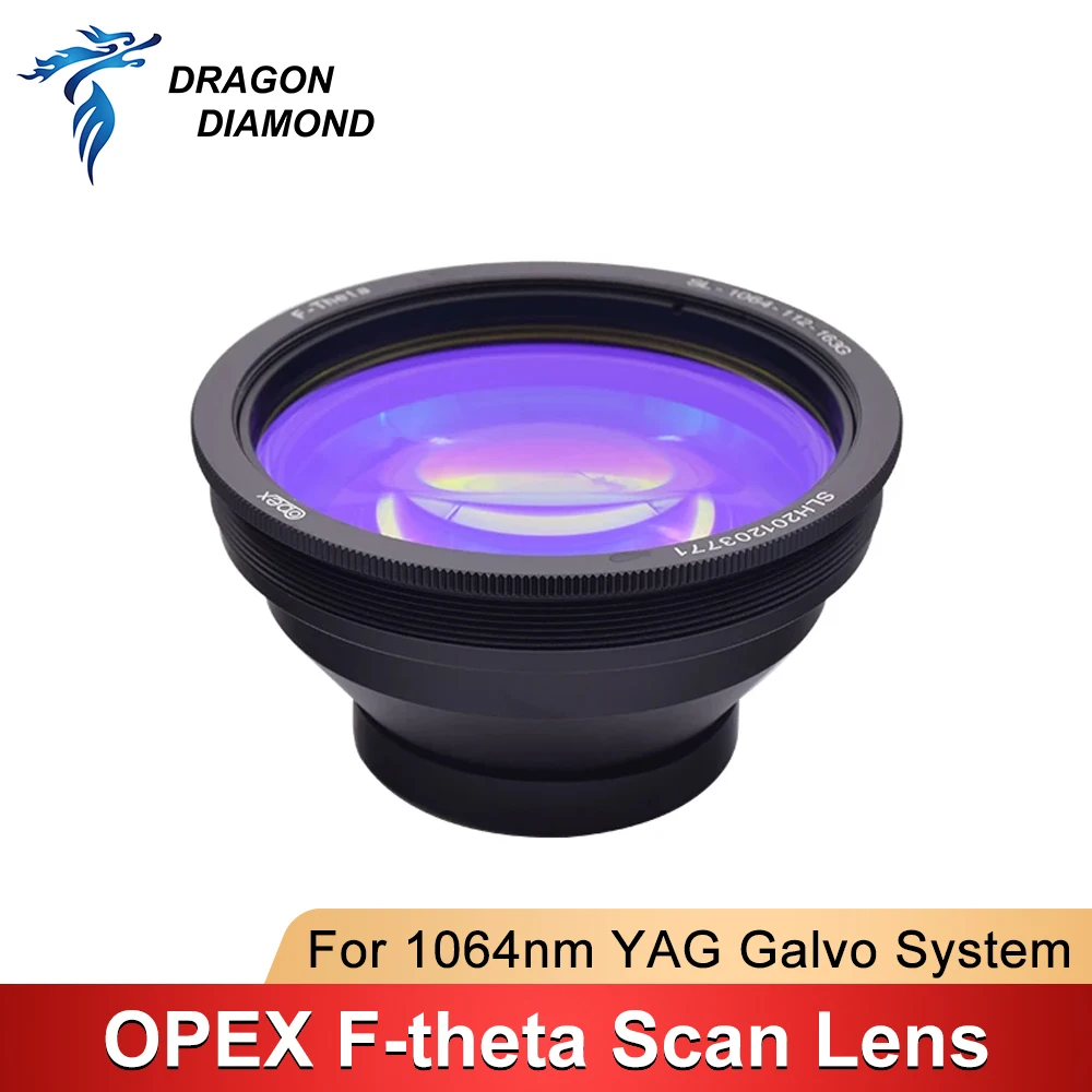 OPEX F-theta Scan Lens For 1064nm YAG Fiber Laser Galvo System 70X70 150X150 300X300 Scanner Field Fiber Focus Lens