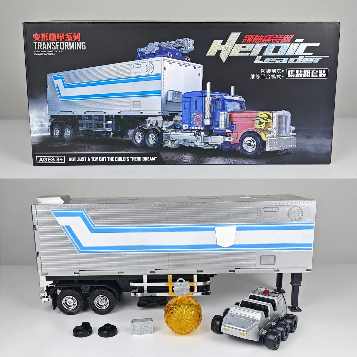 Transformation ของเล่นคอนเทนเนอร์ Trailer Carriage เหมาะสําหรับ 30 ซม.ขนาดใหญ่ Op Commander WEIJIANG MPP10 SS05 Action Figure