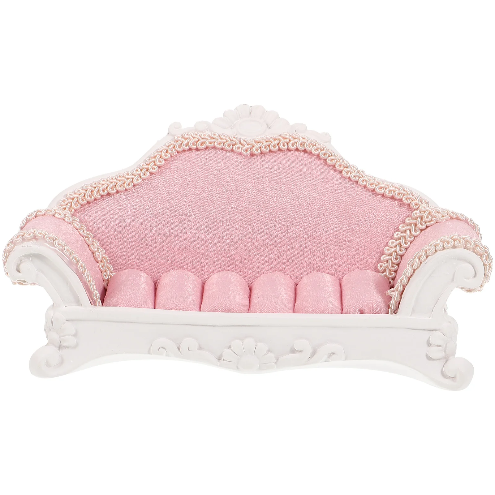 

Chic Sofa Shape Jewelry Display Stand Organizer Holder Ring Ear Accessories Decor Countertop Lightweight Portable Gift For Women
