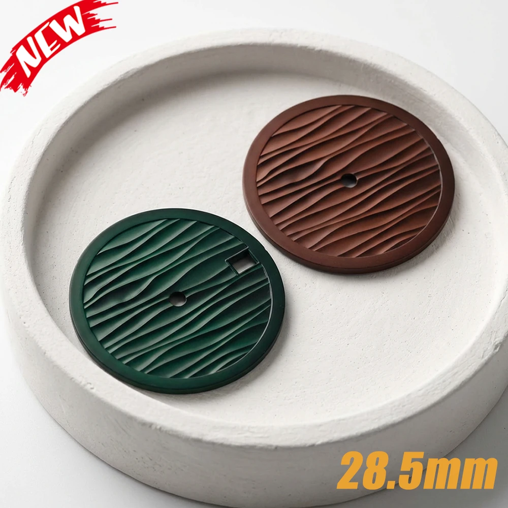 Cadran de 28,5 mm pour NH35/34, cadran stérile Seiko à texture ondulée en relief, pour mouvement automatique Miyota8215 ETA2836, pièces de modification de boîtier.