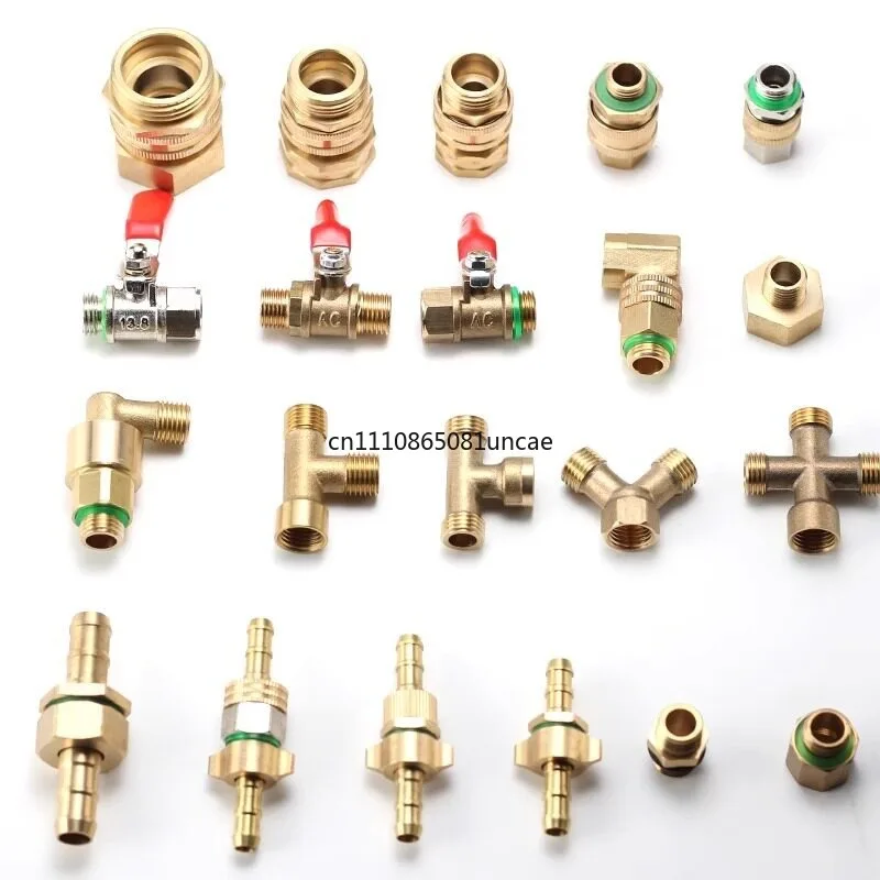 For Agricultural Sprayer Fittings Quick Connect Adapter Valve Copper Joint Three Way Sprayer Replacement Parts
