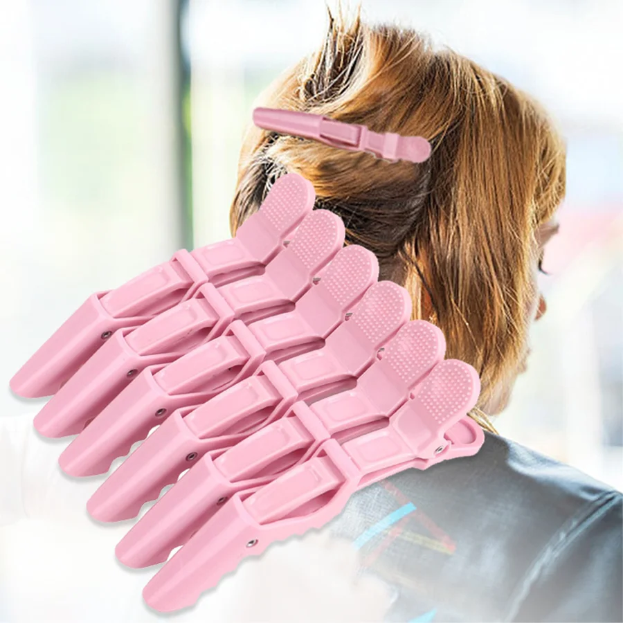 Pink Alligator Hair Clips, styling segmented makeup crocodile clip for Women's Hair, Dyeing Hair Care Partition Positioning