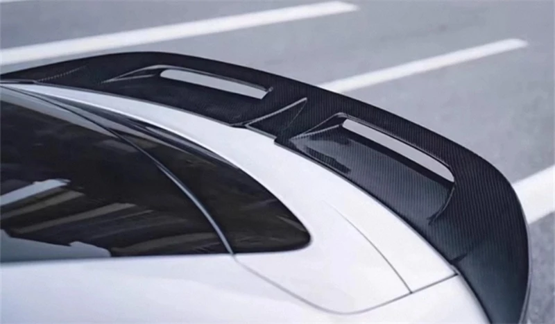 

For ReaI Carbon Fiber Bumper Front Lip Rear Lip Tail Wing Side Skirts Wheel Arch Spoiler Kit