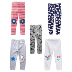 Jumping Meters 2-7T ragazze Legging pantaloni stampa cartone animato vestiti di cotone per bambini per l'autunno primavera bambini pantaloni Skinny