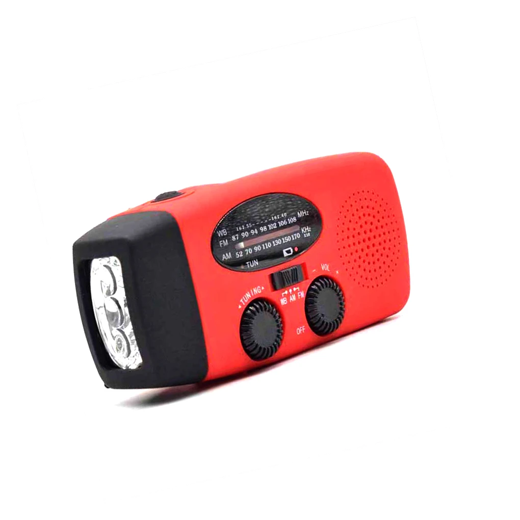 

Solar Hand Crank Radio Waterproof Camping Emergency Receiver Device