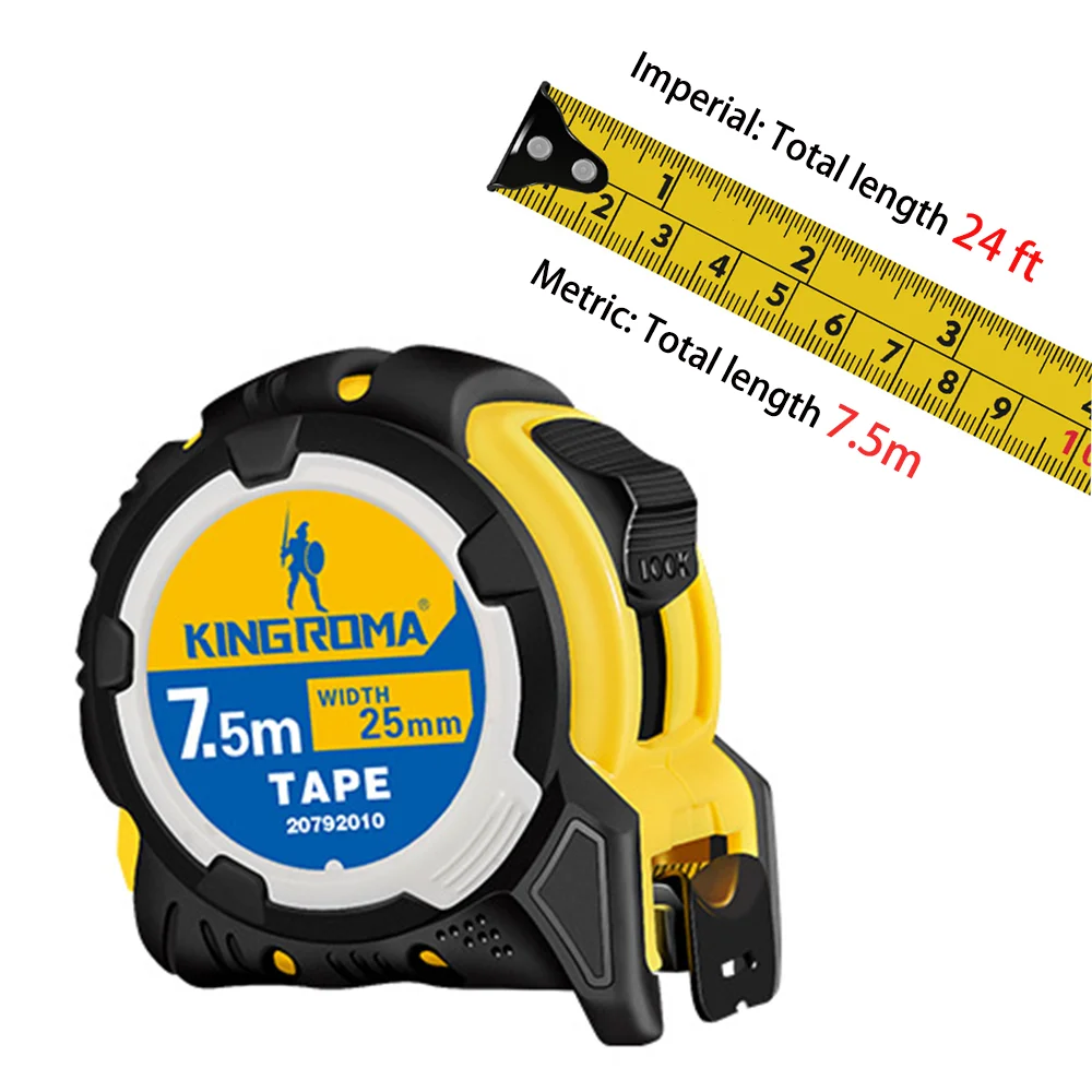 Imperial + metric dual-purpose tape measure, enhanced toughness and not easy to break, upgraded shell protection, measuring tool
