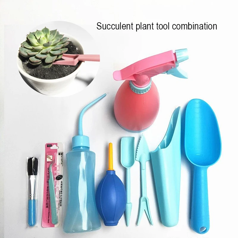 

Plant Gardening Tool Set - 9 Pcs Kit Garden Hand Tools Set Indoor Bonsai Miniature Transplant Seedling Tool﻿