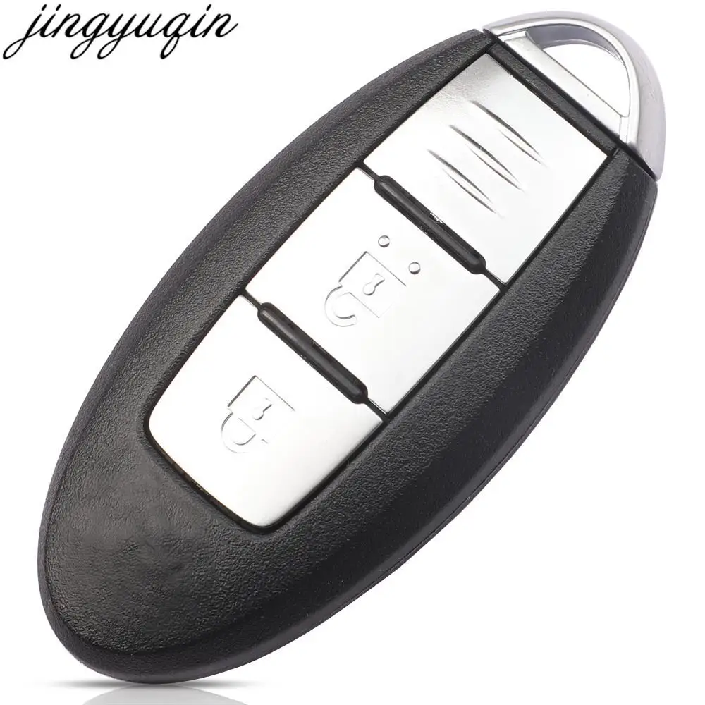 Jingyuqin 5pcs 3Button Smart Remote Key Alarm FSK 4A Chip 433.92 MHZ For Nissan Murano Pathfinder 2015 2016 2017 2018 S180144303