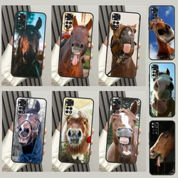 재미 있은 말 동물 전화 케이스 Xiaomi Redmi 참고 12 11 8 9 10 Pro 10S 11S 8T Redmi 10C 10A 10 12C 9C Funda